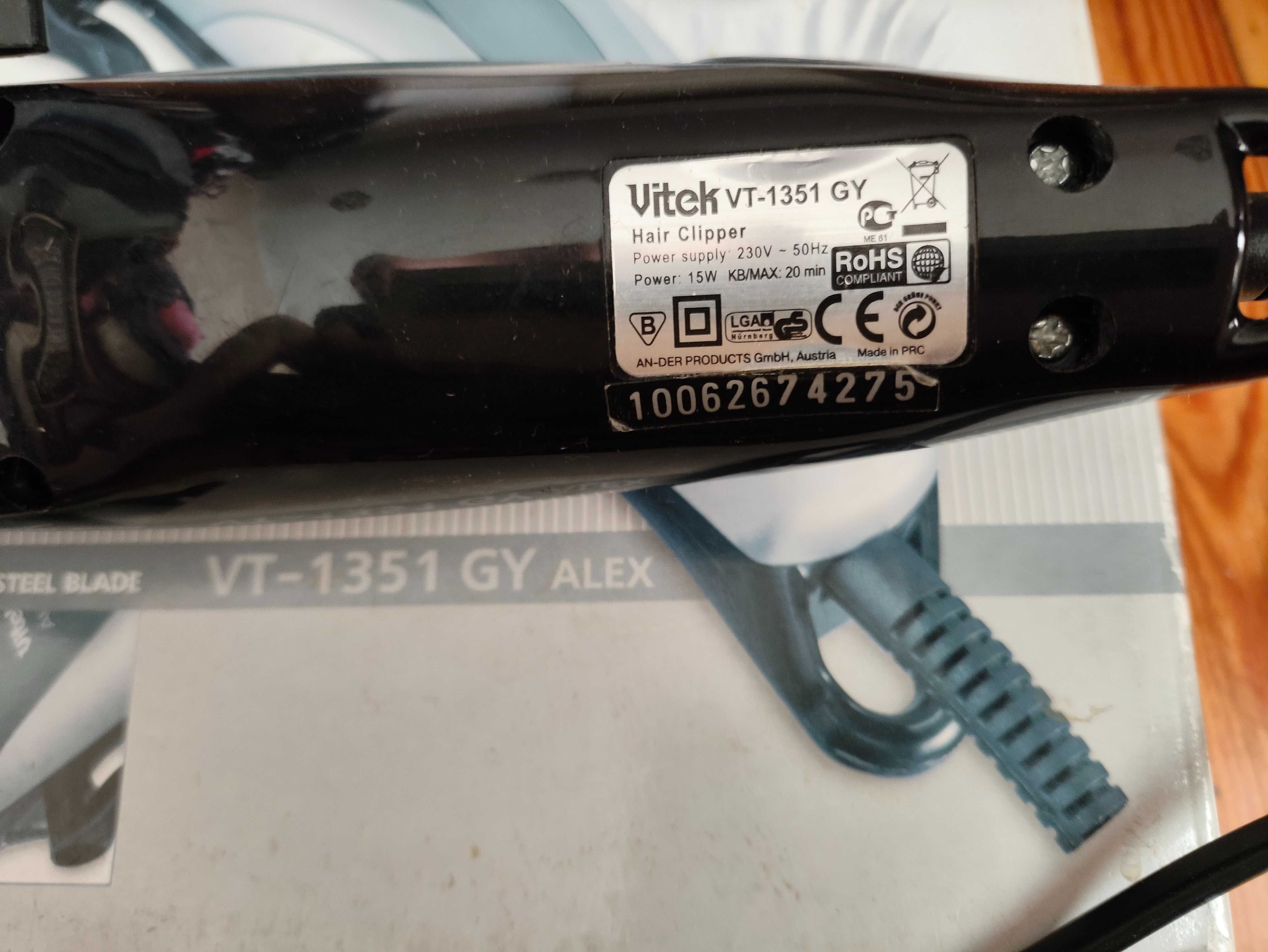 Машинка для стрижки, проводная VITEK VT-1351 GY alex