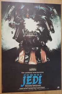 Plakat filmowy GWIEZDNE WOJNY Powrót Jedi VADER głowa Dybowski 1984