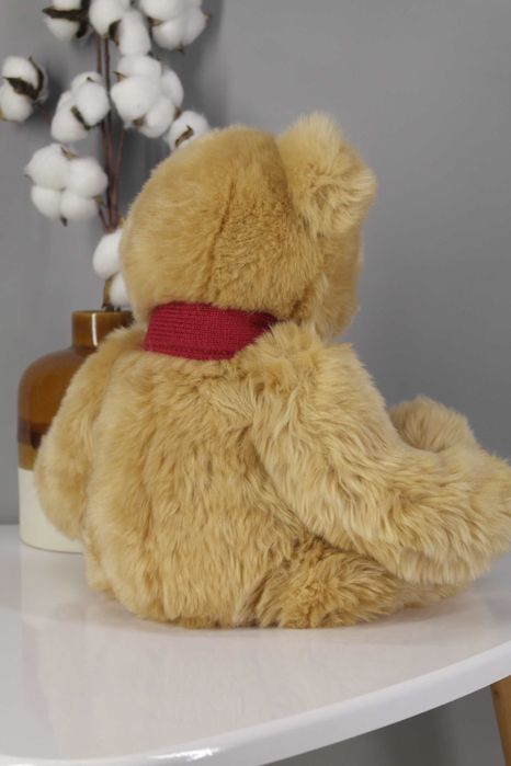 М'яка велика іграшка Ведмежа з шарфом "Лапландія".