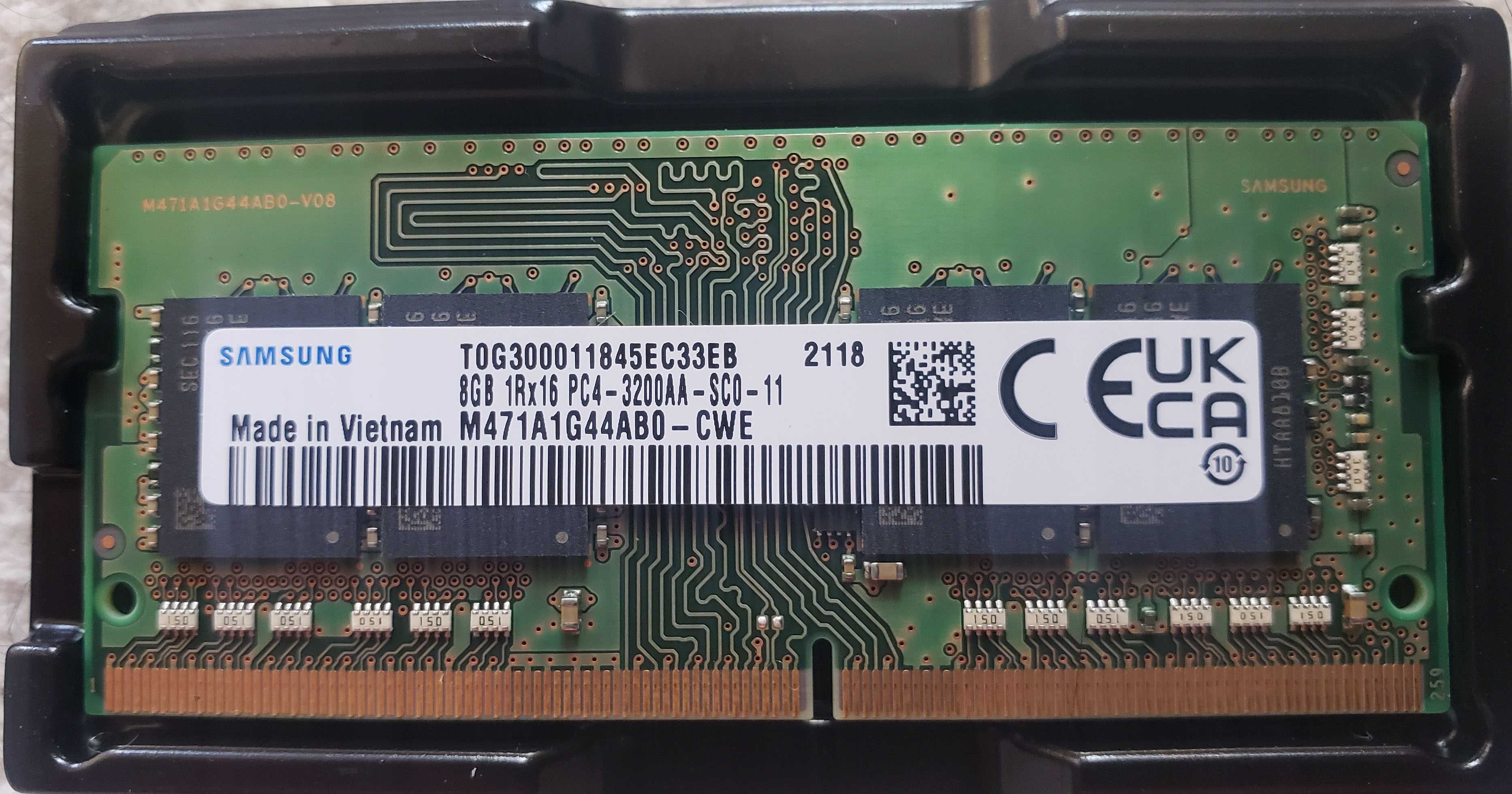 Пам'ять SAMSUNG 2x8GB SO-DIMM DDR4 3200 MHz (M471A1G44BB0-CWE)