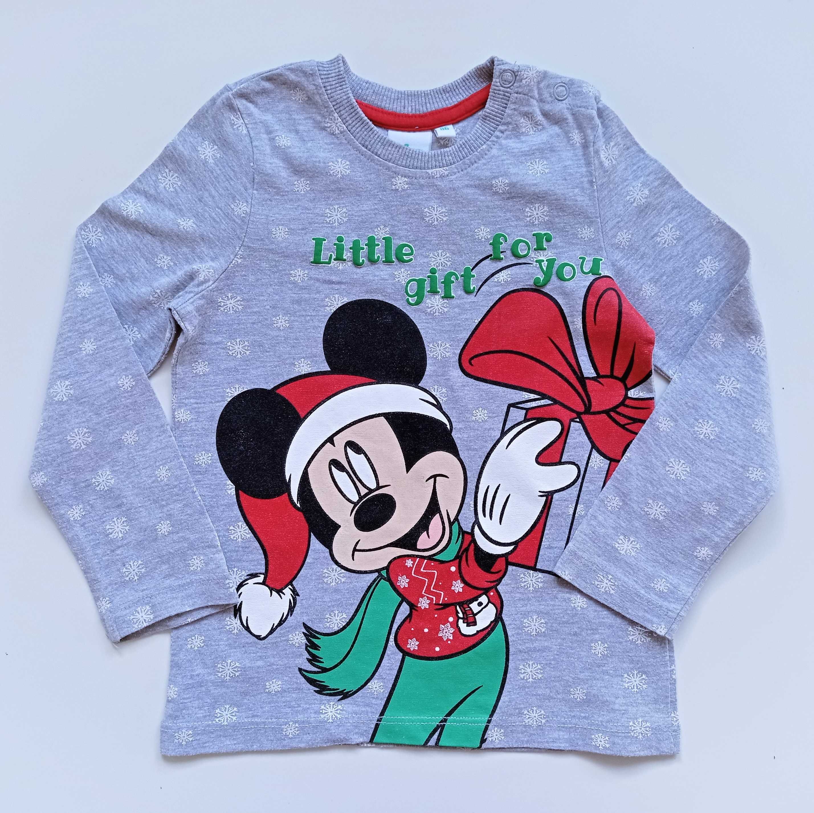 Bluzka świąteczna Boże Narodzenie z Mickey Mouse Disney 86