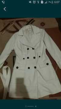 Пальто белое odjji размер 38-40