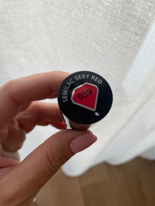 Semilac lakier hybrydowy czerwony