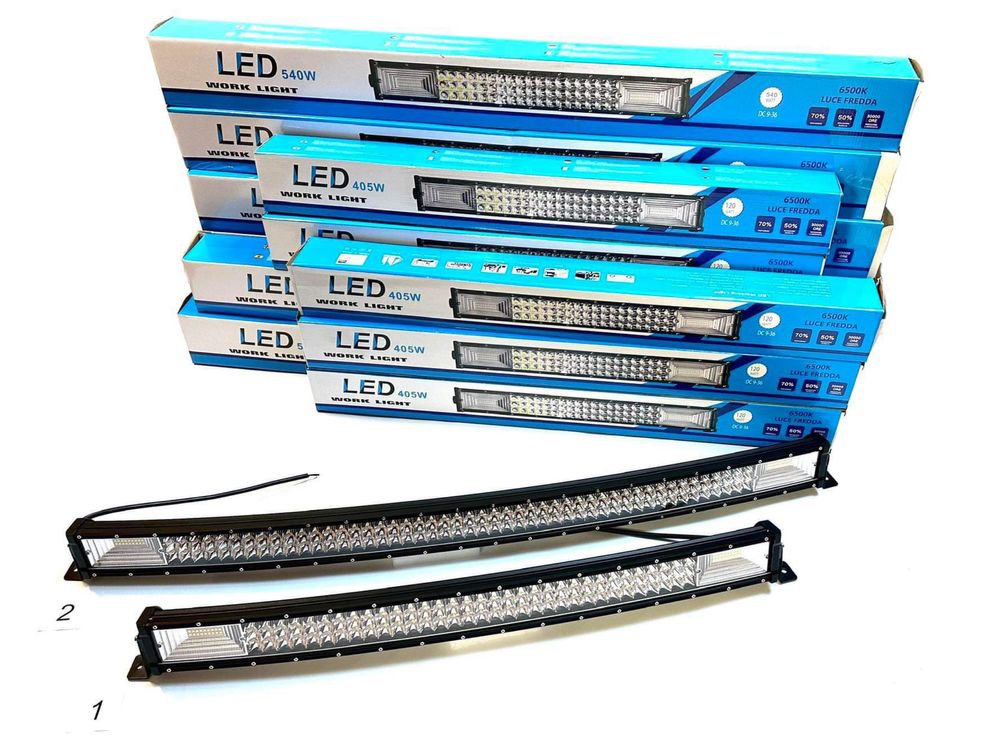 Led bar halogen 104cm łuk 540W dalekosięzne i rozproszone