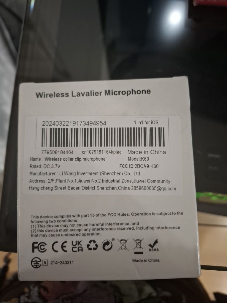Microfone Iphone