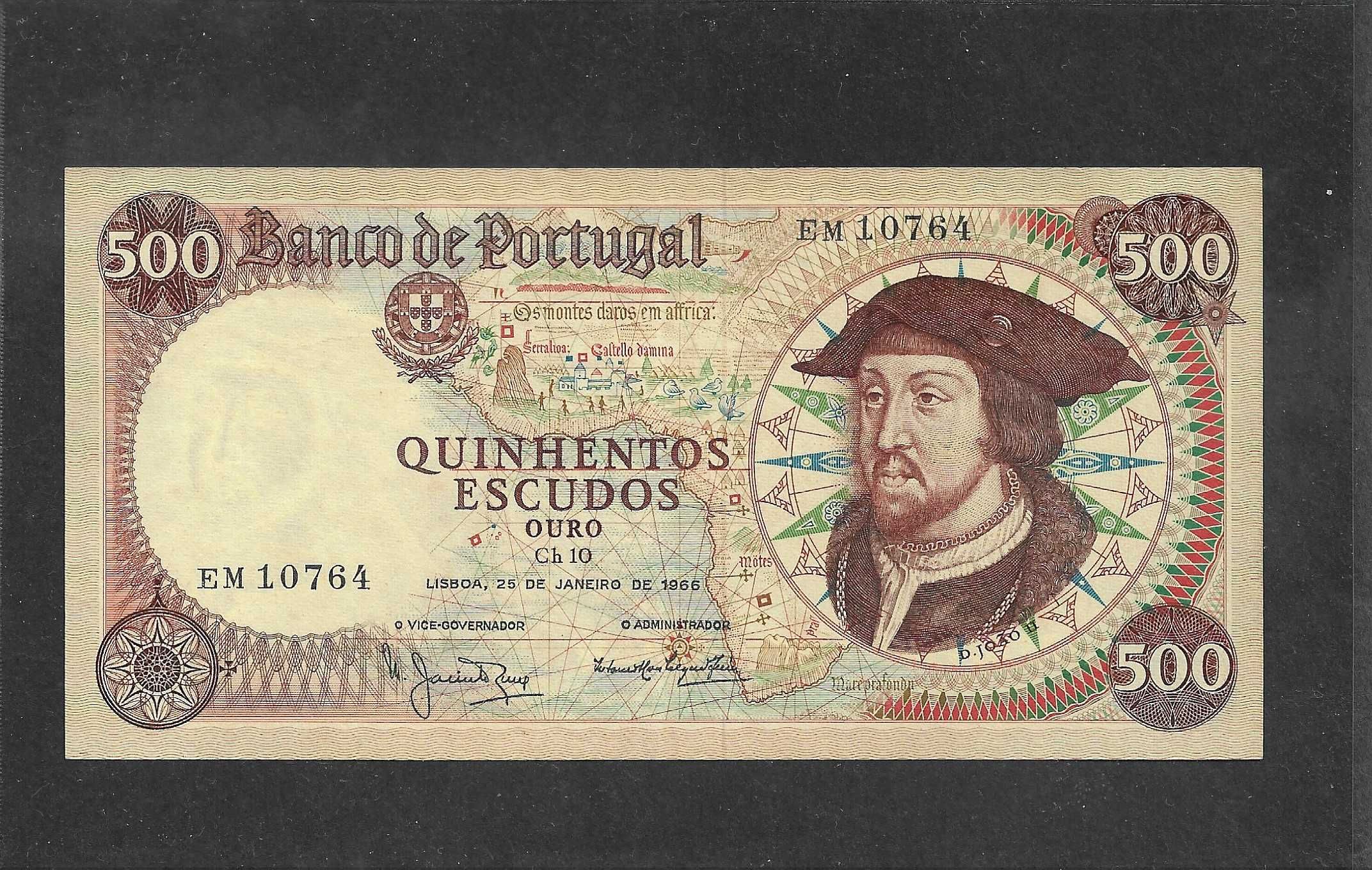 Nota de 500 Escudos - 1966