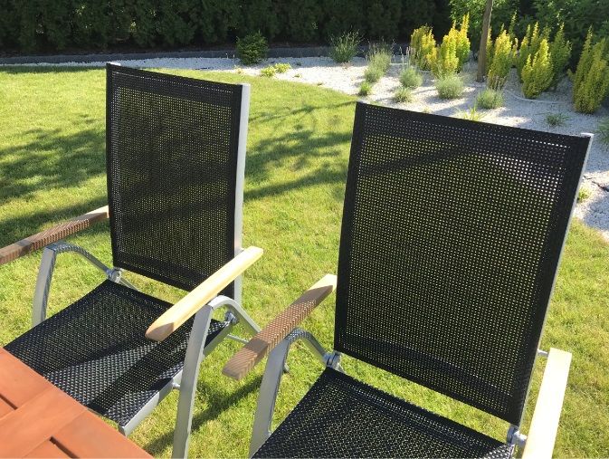 nowe MEBLE OGRODOWE stół ogrodowy i aluminiowe krzesła do ogrodu