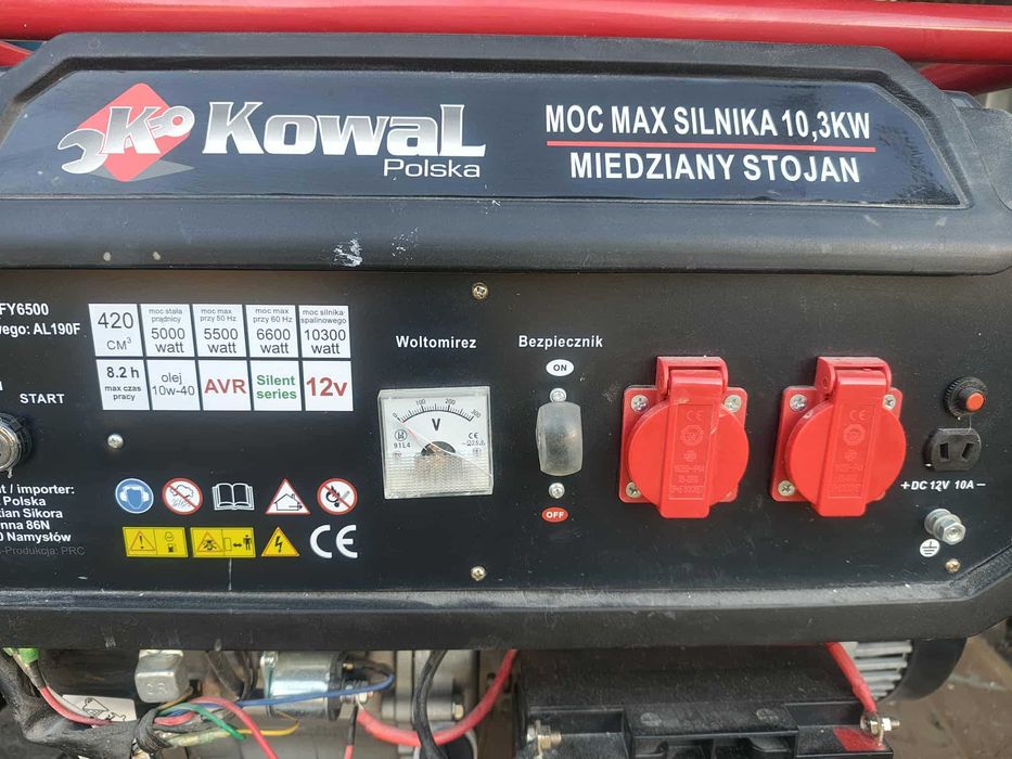 Profesjonalny agregat prądotwórczy 10,3kW, el-start KOWAL