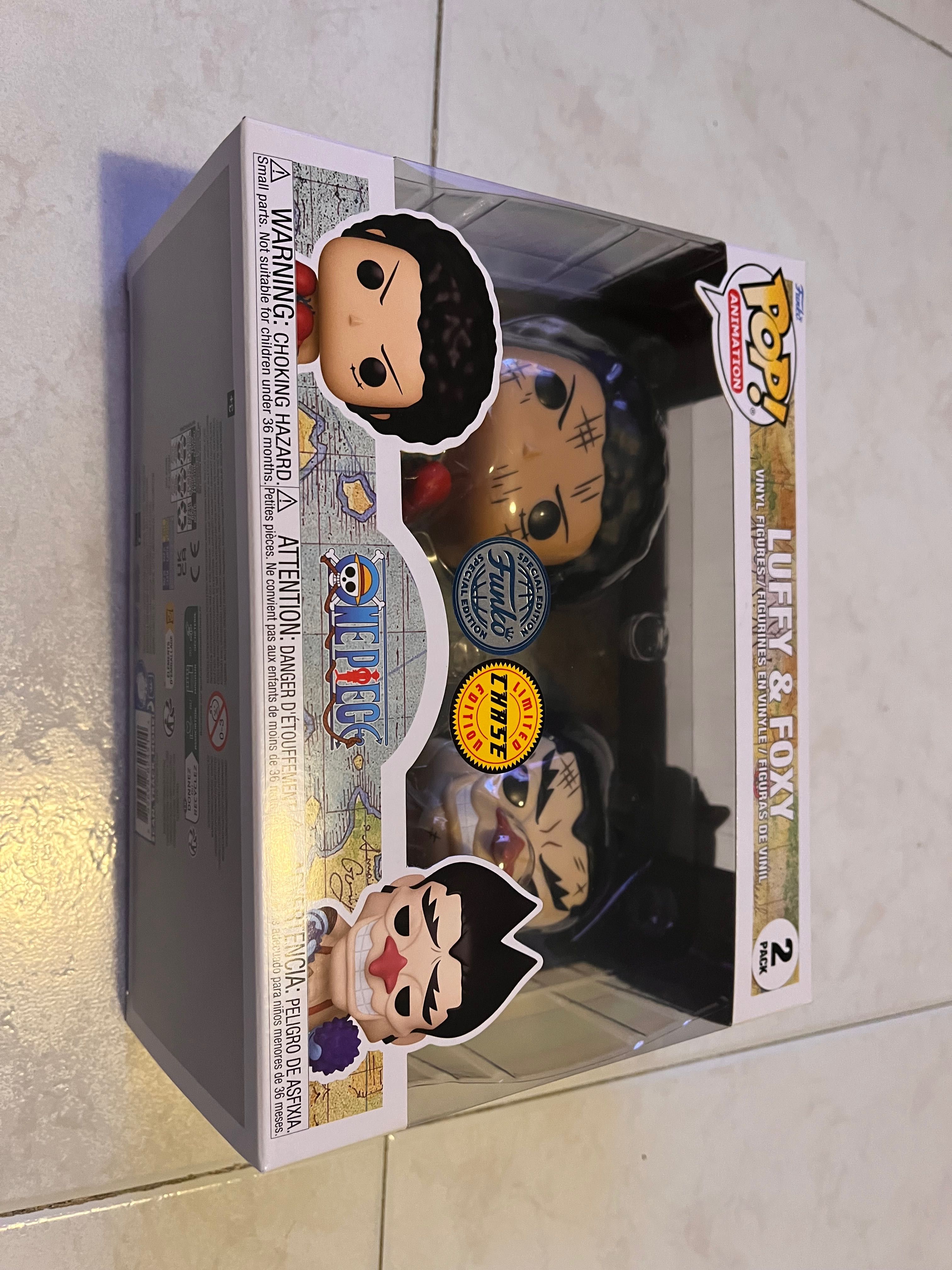 Funko pop luffy e foxy - chase