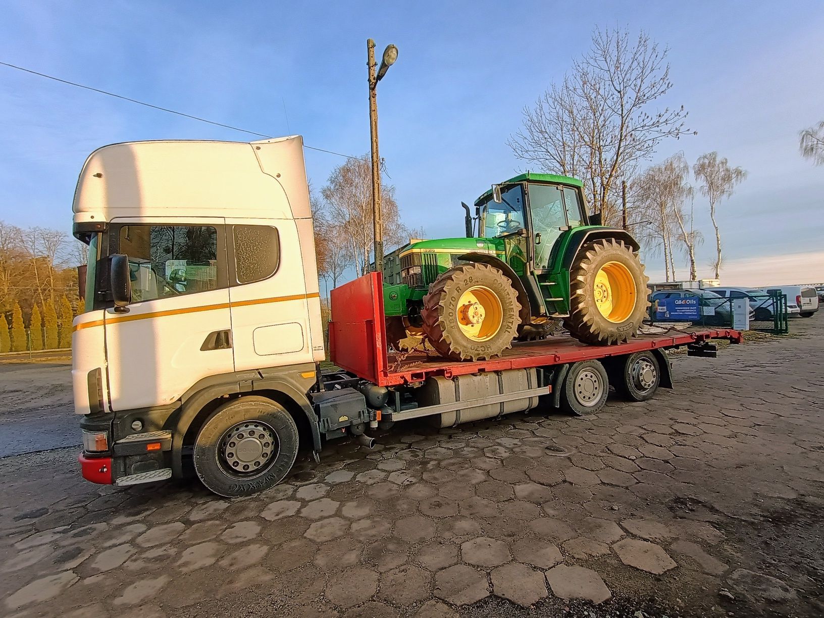 Transport maszyn ciągników przyczep wózków do 7 i 14 ton cały kraj