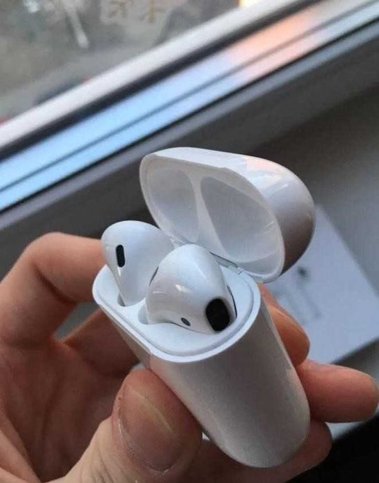Беспроводные наушники Airpods 2 без 1в1 +чехол