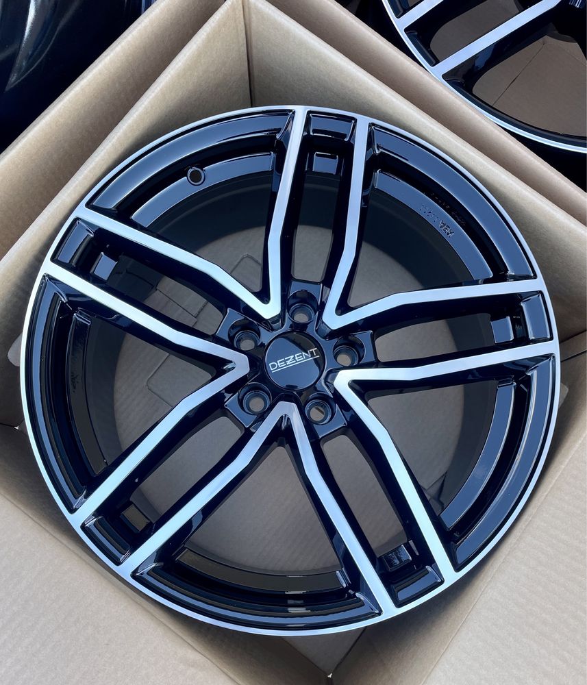 4x Alufelgi DEZENT 5x108 et42 8J Felgi Czarne/Chrom (made in germany)