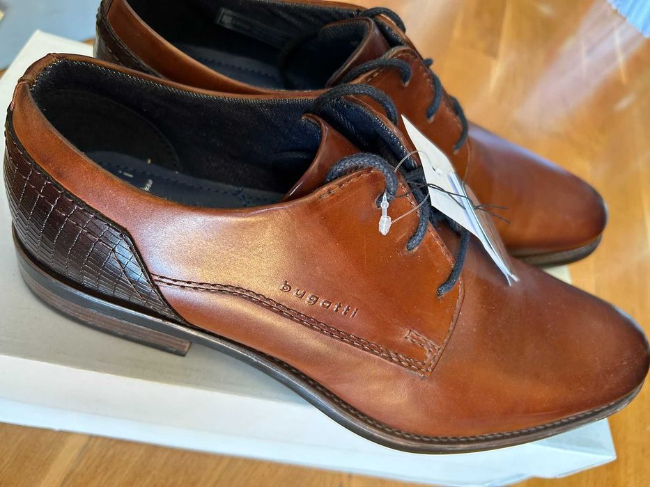 nowe eleganckie buty marki Bugatti r. 42 ideał - okazja!