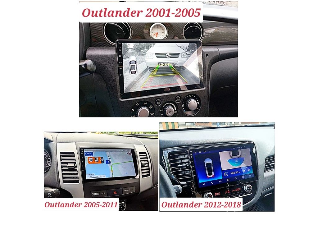 Магнитола Android Mitsubishi Lancer,ASX,Outlander,Pajero,L200 з рамкой