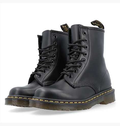 Жіночі Dr. Martens 1460 SMOOTH LEATHER Lace Up Boots Black Оригінал