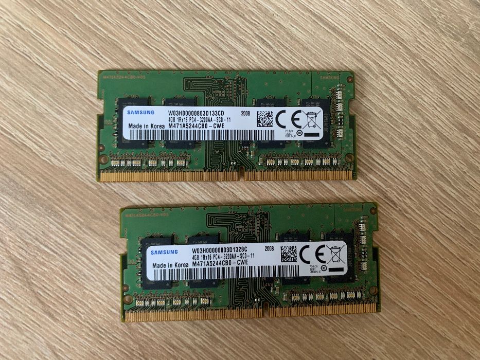 Kości pamięci ram 2 x 4GB