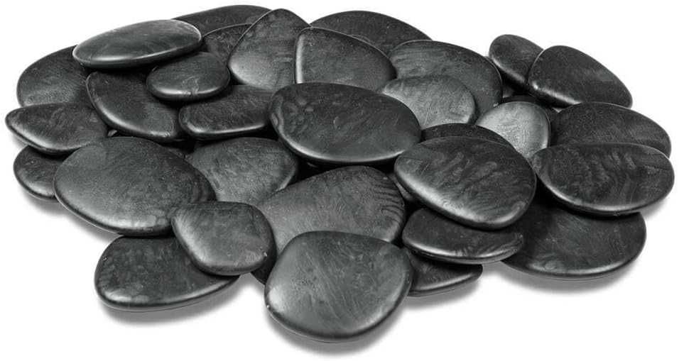 Kamienie dekoracyjne rzeczne wysoko polerowane czarne 2-5 cm ok.75szt.