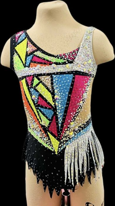 Спортивний купальник для гімнастики 140-146см гімнастичний гимнастичес