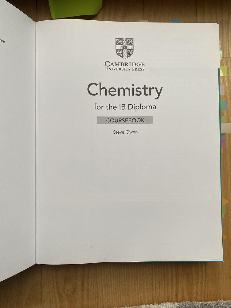 Chemistry IB Diploma Cambridge Nowe Wydanie