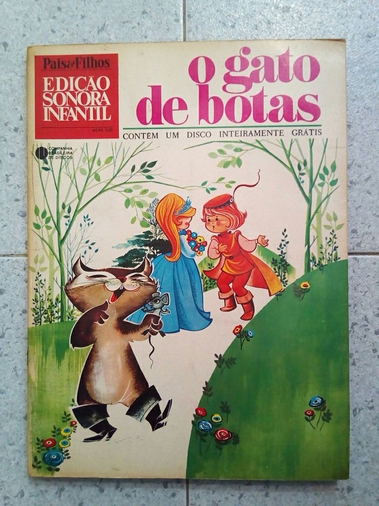 Edição Sonora infantil em banda desenhada com disco de vinil - Antigo
