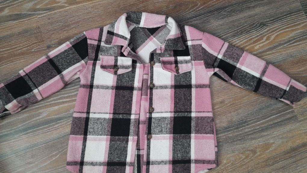 Сорочка тепла кашемірова для дівчинки рубашка 128-134, 8років