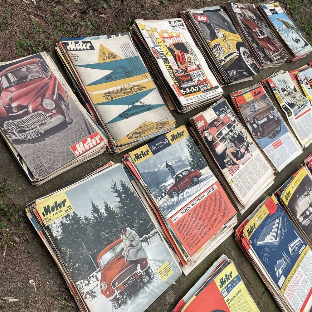 Czasopismo motor od 1957 do 1977 stare numery 930 szt prl auto