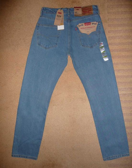 NOWE spodnie dżinsy LEVIS 505 W32/L32=42,5/108cm PREMIUM