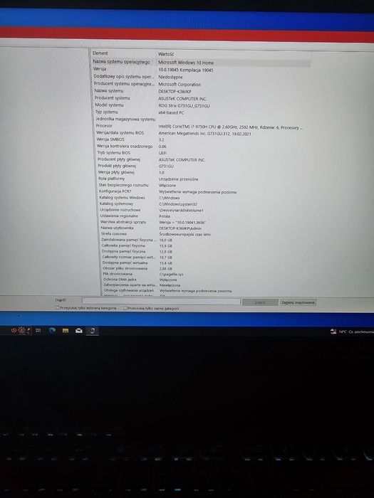 Asus ROG STRIX G731GU i7-9750H GTX1660TI