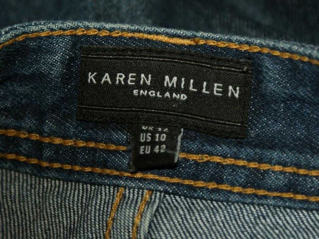 Karen Millen denim jeansy dżinsy damskie casual rybaczki vintage  42