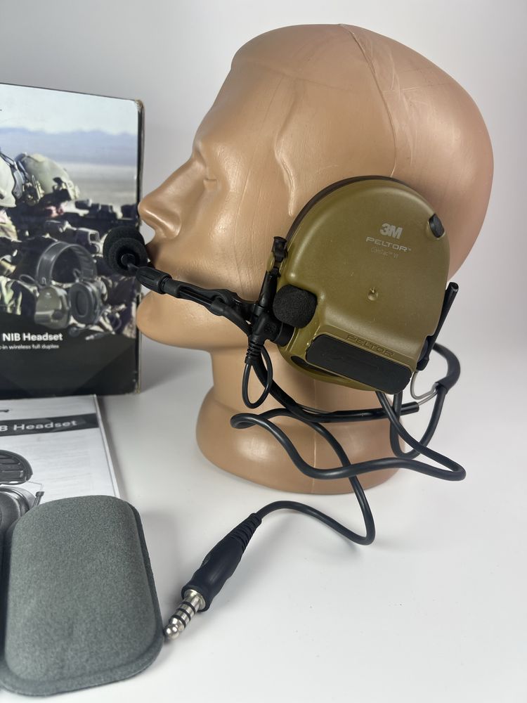Гарнітура Peltor VI активні навушники мікрофон і вихід під шолом
