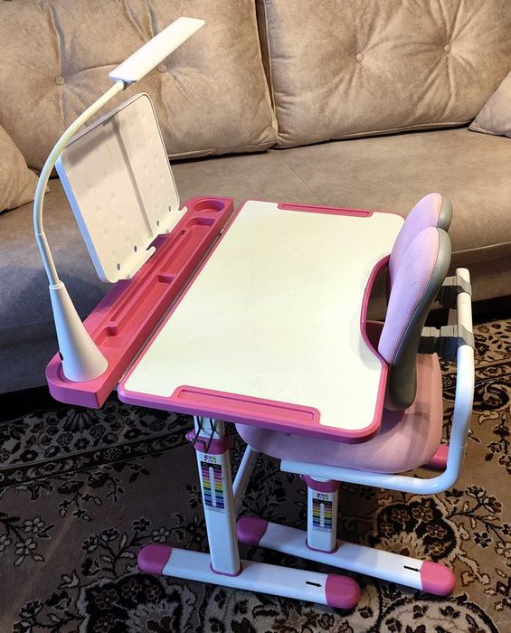 Парта зі стільцем Evo-kids BD-23 + лампа+ підставка для книг.