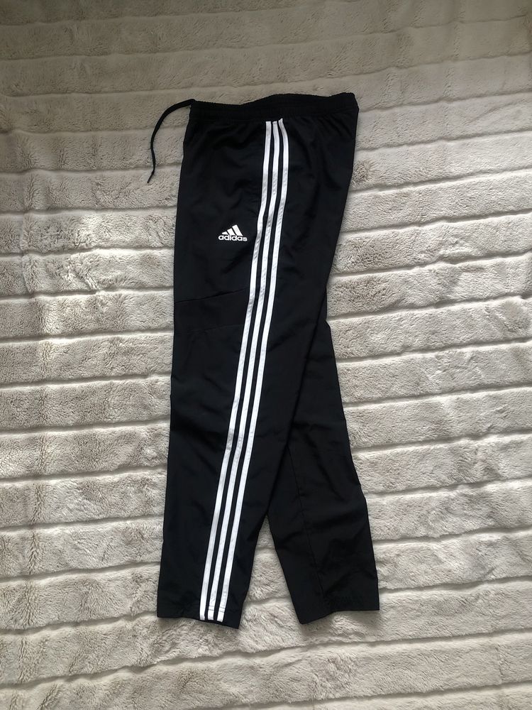 ADIDAS 3 Stripes S/M размер спортивные штаны летние мужские