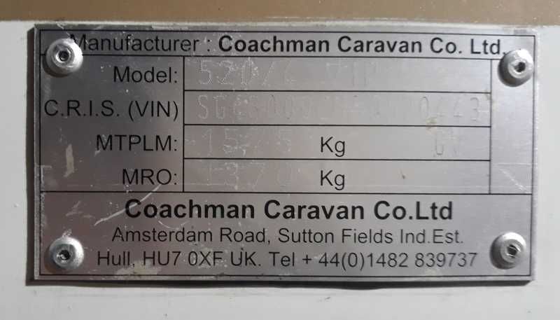Przyczepa campingowa Coachman 520/4