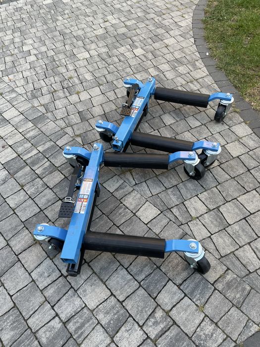 Rolki wózki transportowe z podnośnikiem 680 kg koła 10