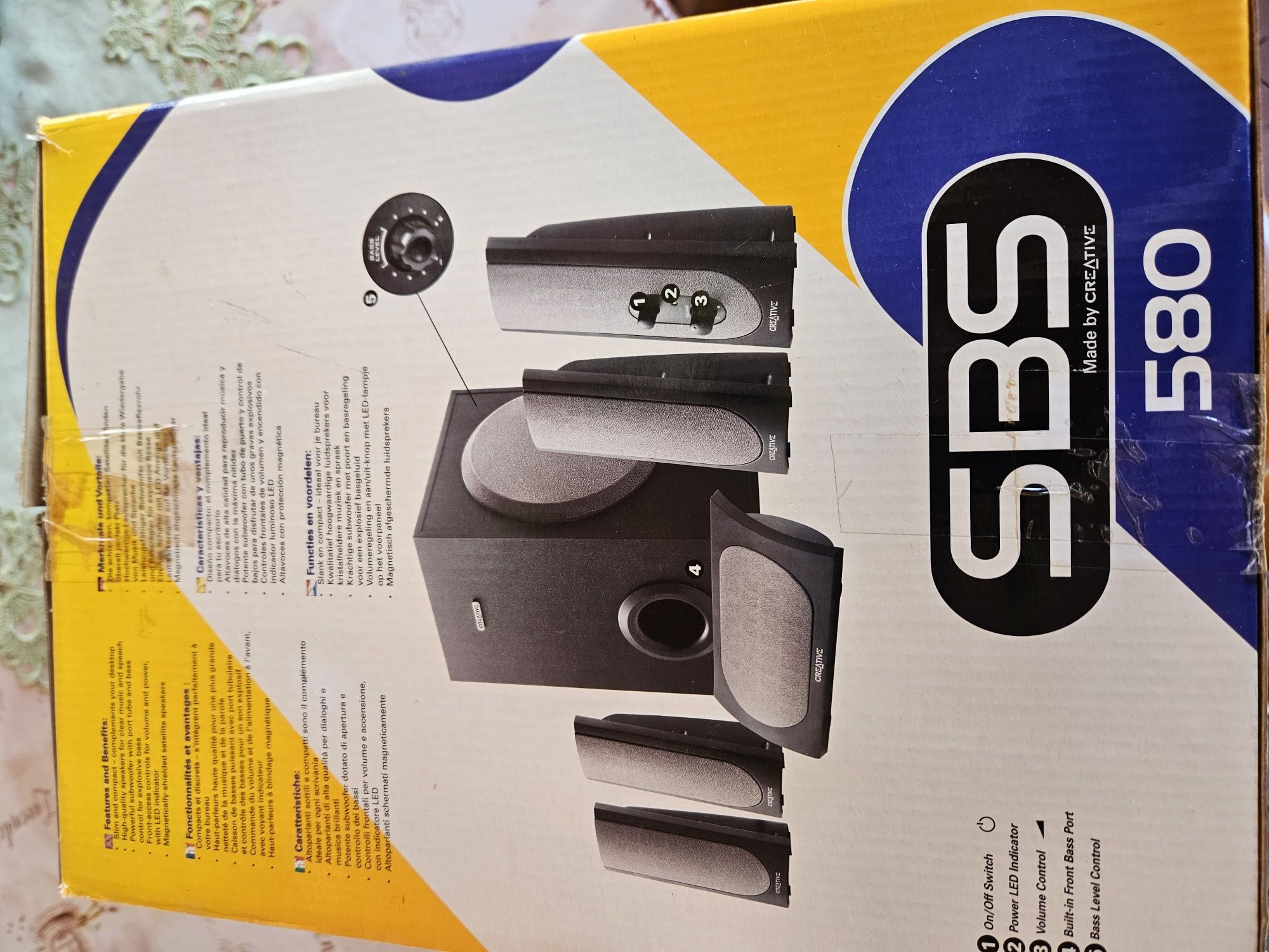 Głośniki komputerowe Creative 5.1 SBS 580
