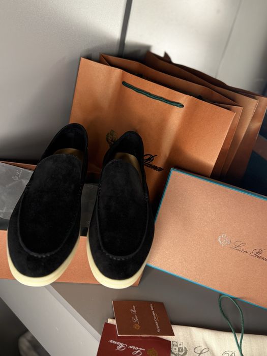 Лофери чоловічі чорні класичні loro piana lp лоріки лоро пиана туфлі