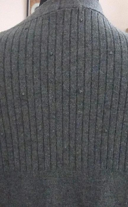 Szary cienki dłuższy kardigan damski TU