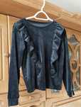 Bluza welurowa czarna