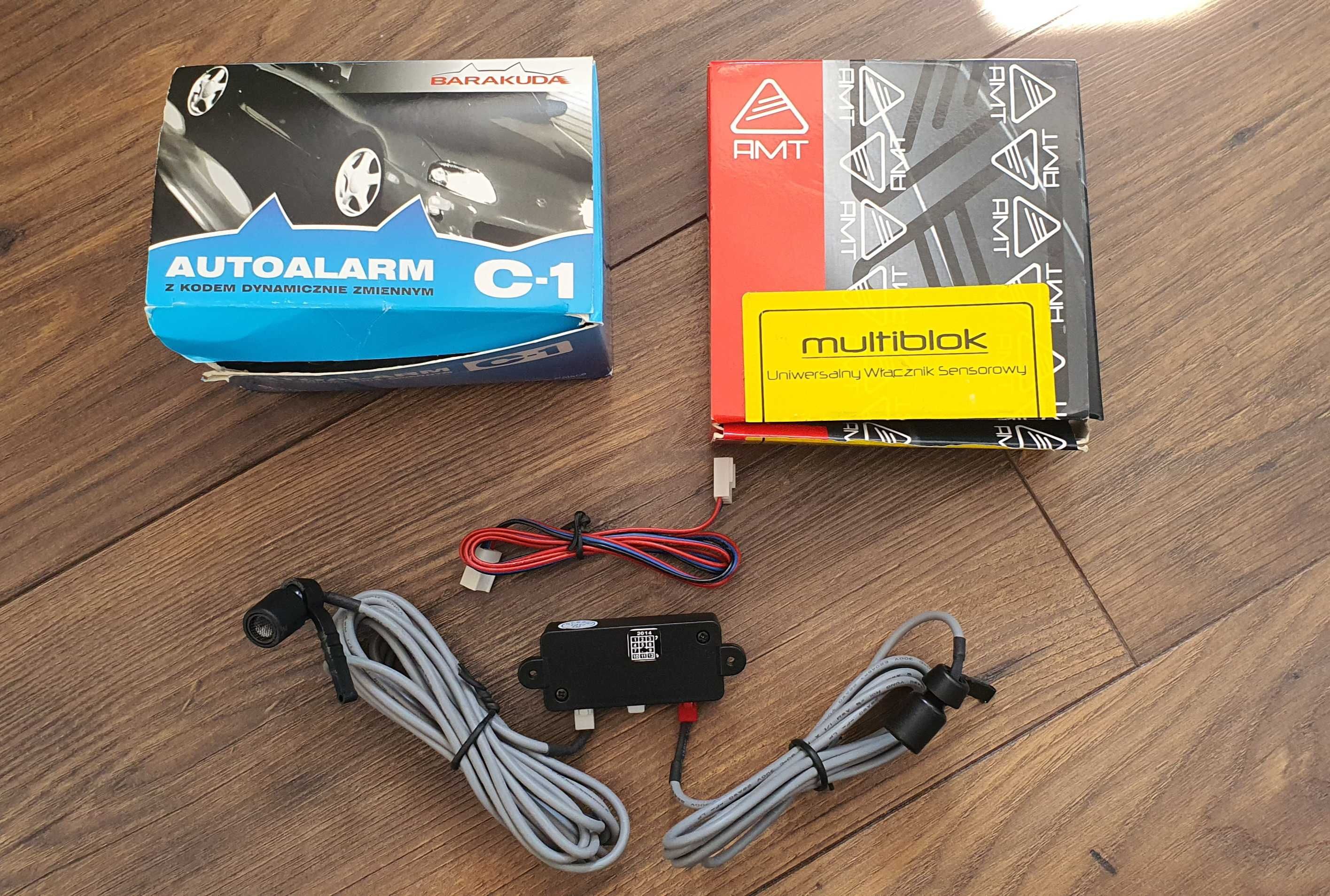 Autoalarm C1 Barakuda + AMT multiblok włącznik sensorowy NOWE