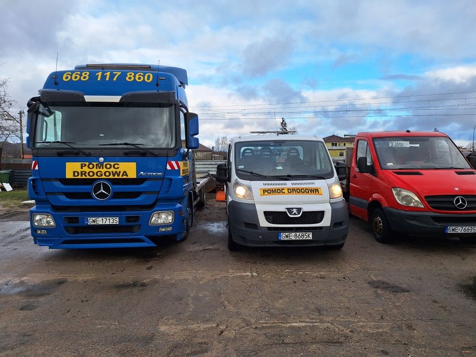 Pomoc drogowa,  holowanie,  transport wywrotka