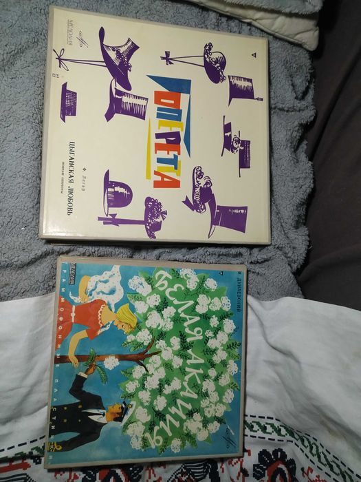 Пластинки "монтаж оперетты" 6 шт некомплект