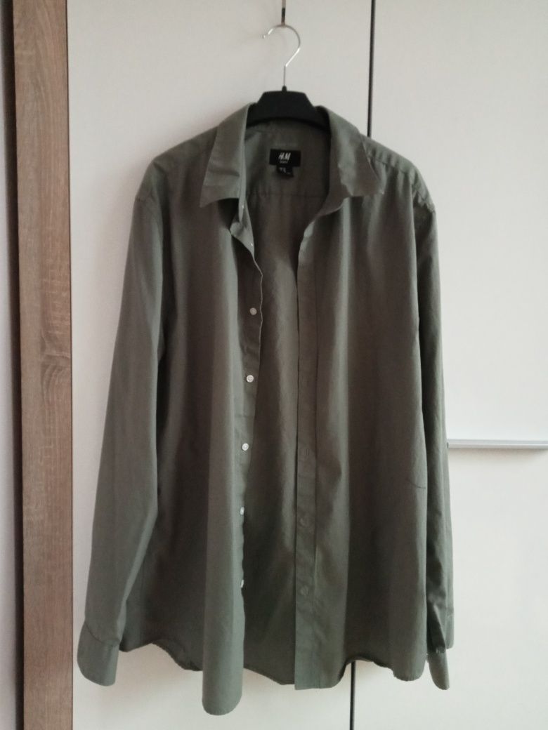 Koszula khaki H&M XL
