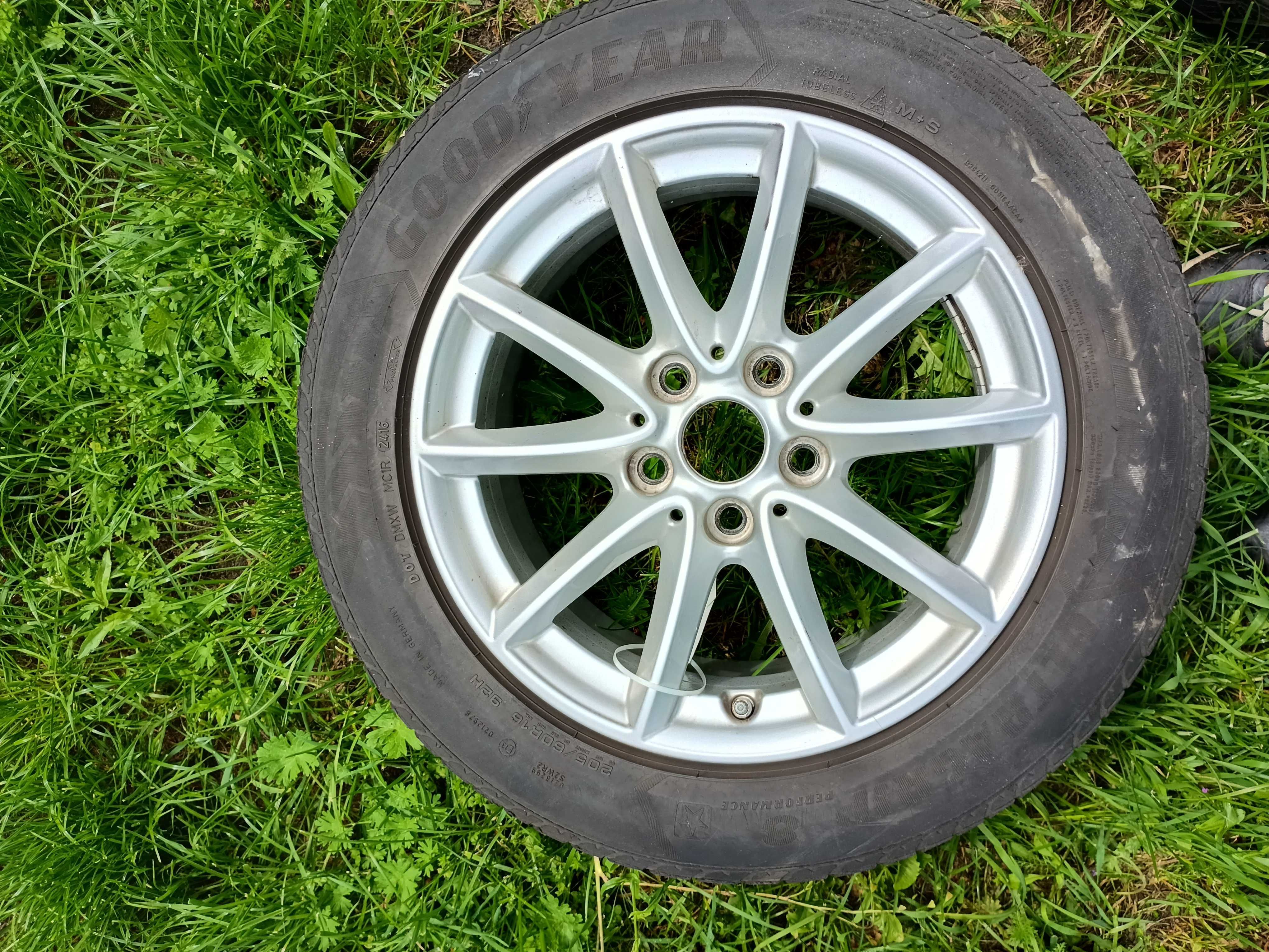 Felgi/kola BORBET 4szt 16", 5x112  opona 205/56R16 zima