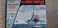 USS NORTH CAROLINA model kartonowy