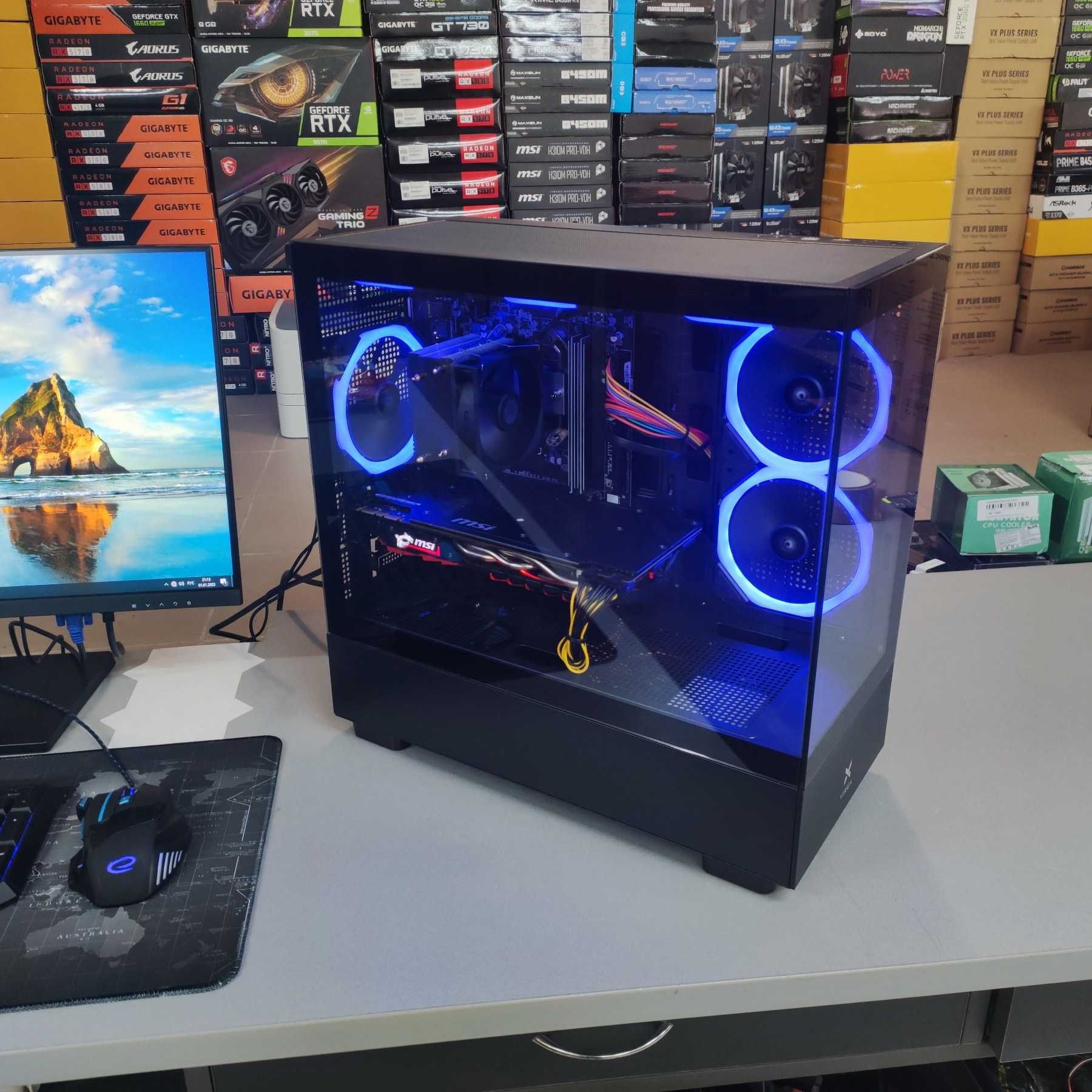 Компютер Новий Ryzen 5 5500, 16GB DDR4, MSI GTX 1070 Ti 8GB, SSD 480GB