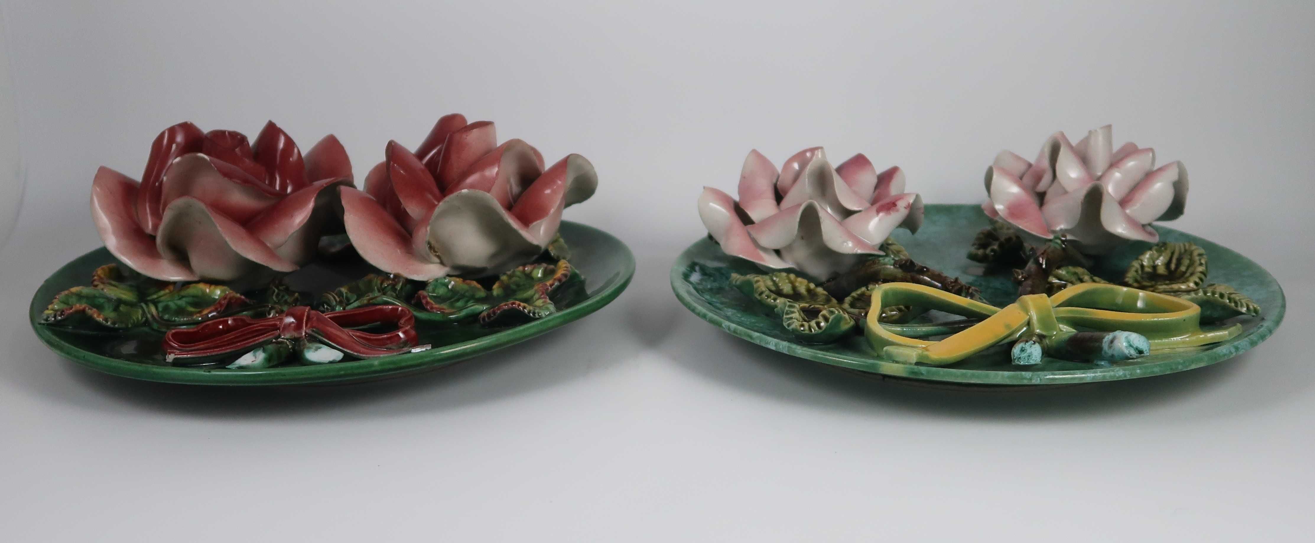 Pratos em Faiança da Caldas - Rosas, CADA