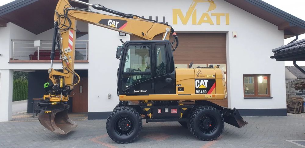 Caterpillar CAT 313D ROTOTILT ze szczypcami sprowadzony SUPER STAN!!