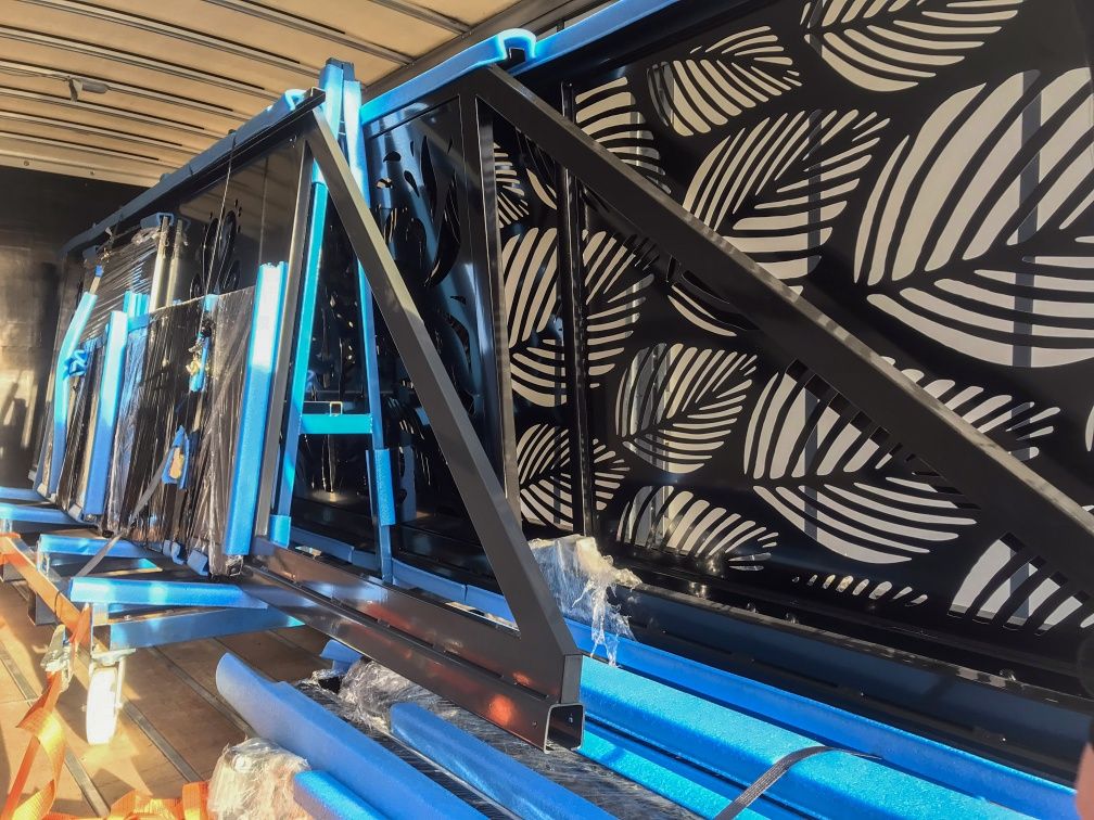Brama dwuskrzydłowa furtka Panel aluminium CNC laser 4m 5m na Wymiar
