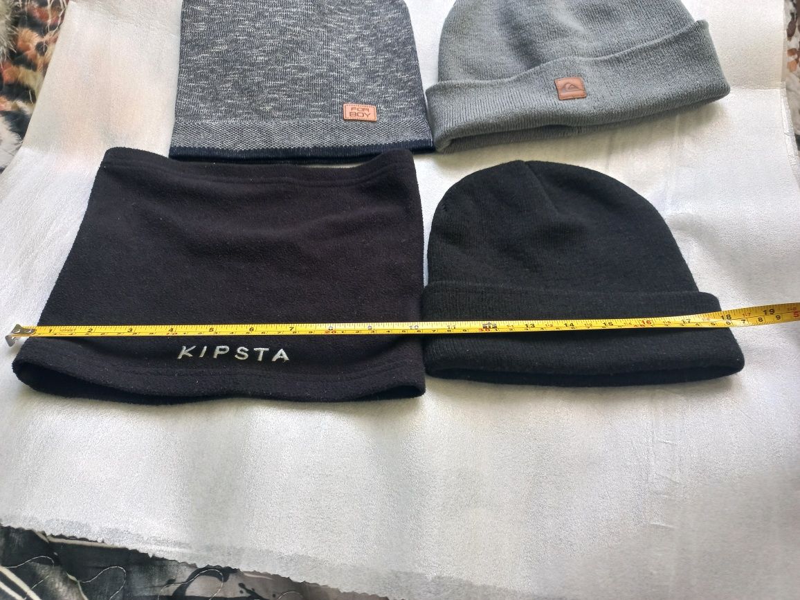 Czapki zimowe i komin kipsta