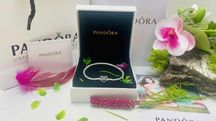 Promocja srebrna bransoletka Pandora moments 17cm do Pandora charms